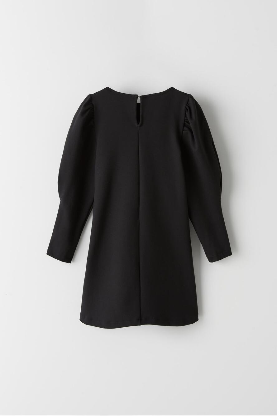Zara girls black ponte knit a-line dress size 13/14